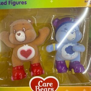 Care Bears Roller Skating Figures - Brown and Blue